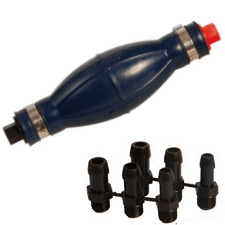 Outboard Fuel Line Primer Bulb with Adapters
